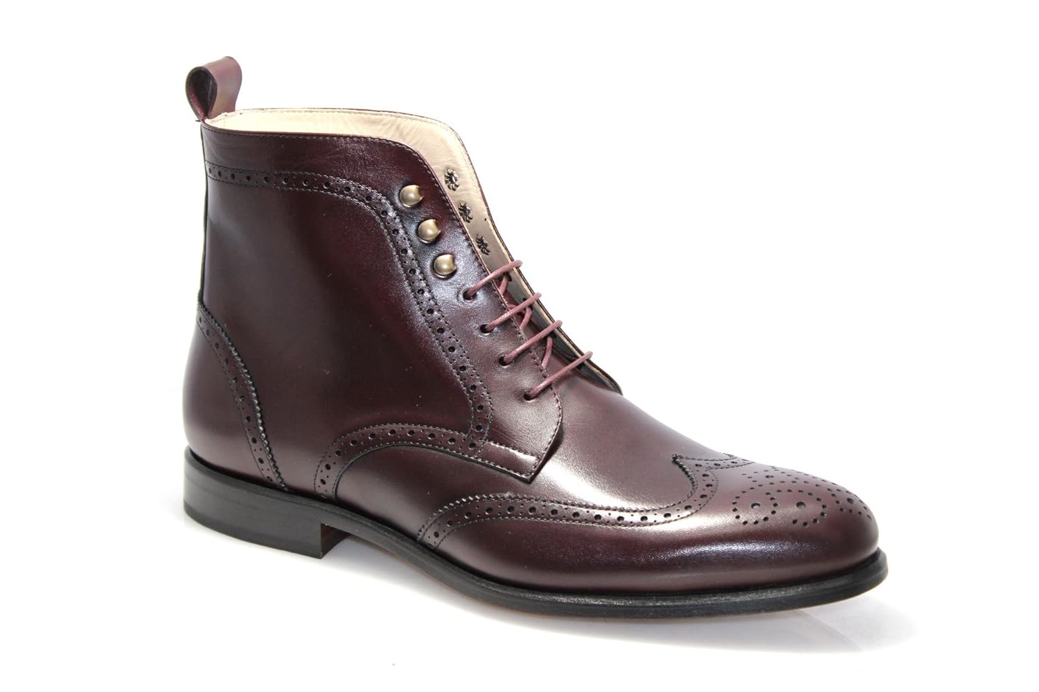 smythe digby 男式 cordovan 皮革尖头翻毛靴 ( 9.5)